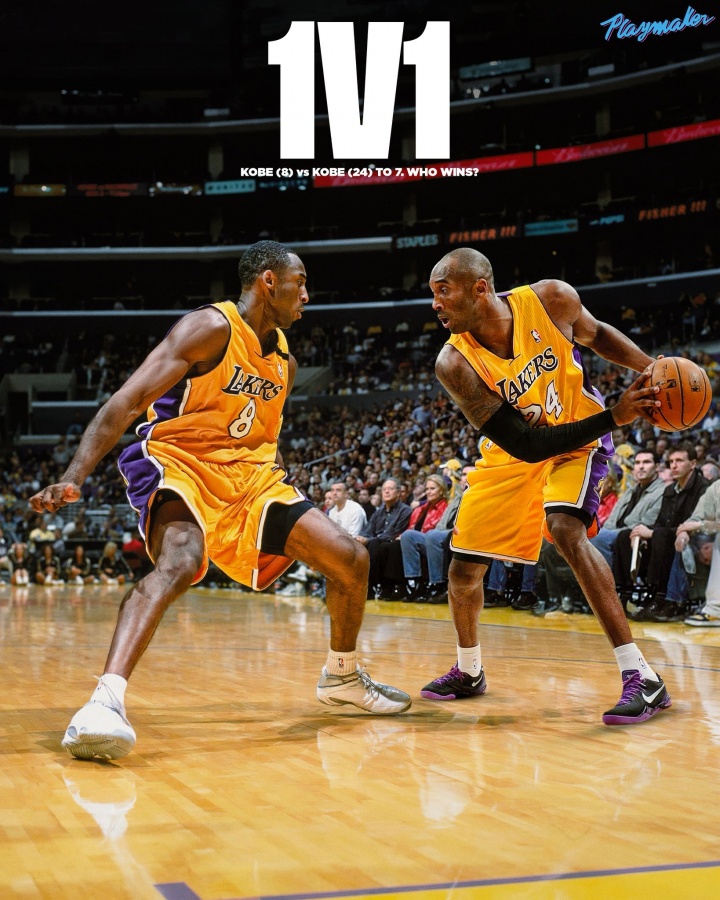 不同风格的单挑科比！美媒：8号VS24号谁将获胜？
